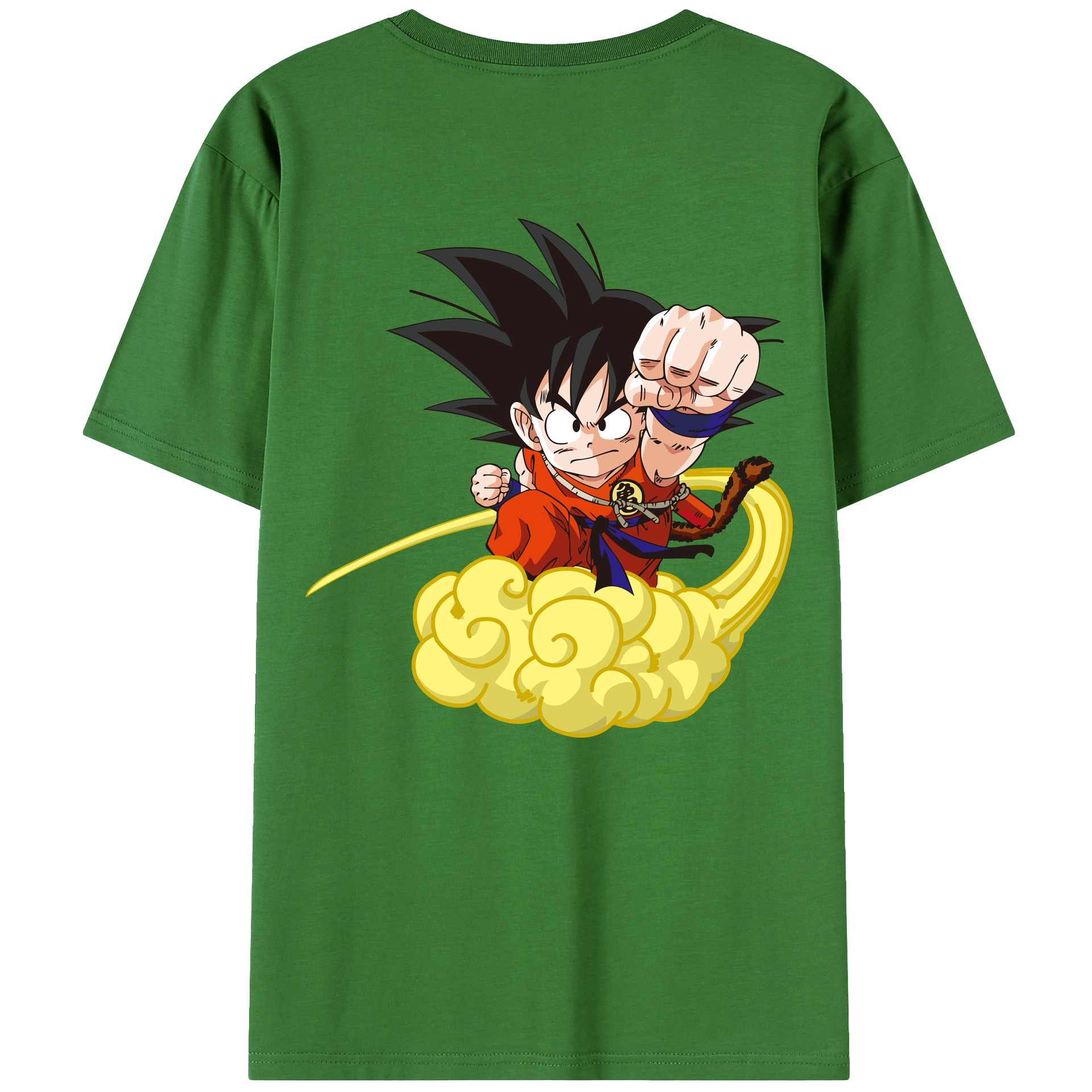 （画像用） ドラゴンボール 孫悟空（そん ごくう）Son Goku カカロット DRAGON BALL Kakarotto レディース半袖Tシャツ(バックプリント)